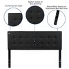 Flash Furniture Headboard, Queen Size, Black Vinyl HG-HB1705-Q-BK-GG